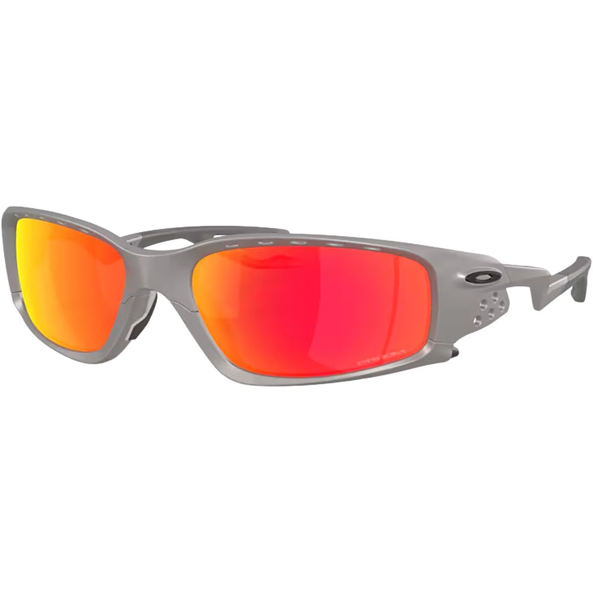 Image of Oakley Plantaris SQ Prizm Sunglasses Titanium/Prizm Ruby, One Size