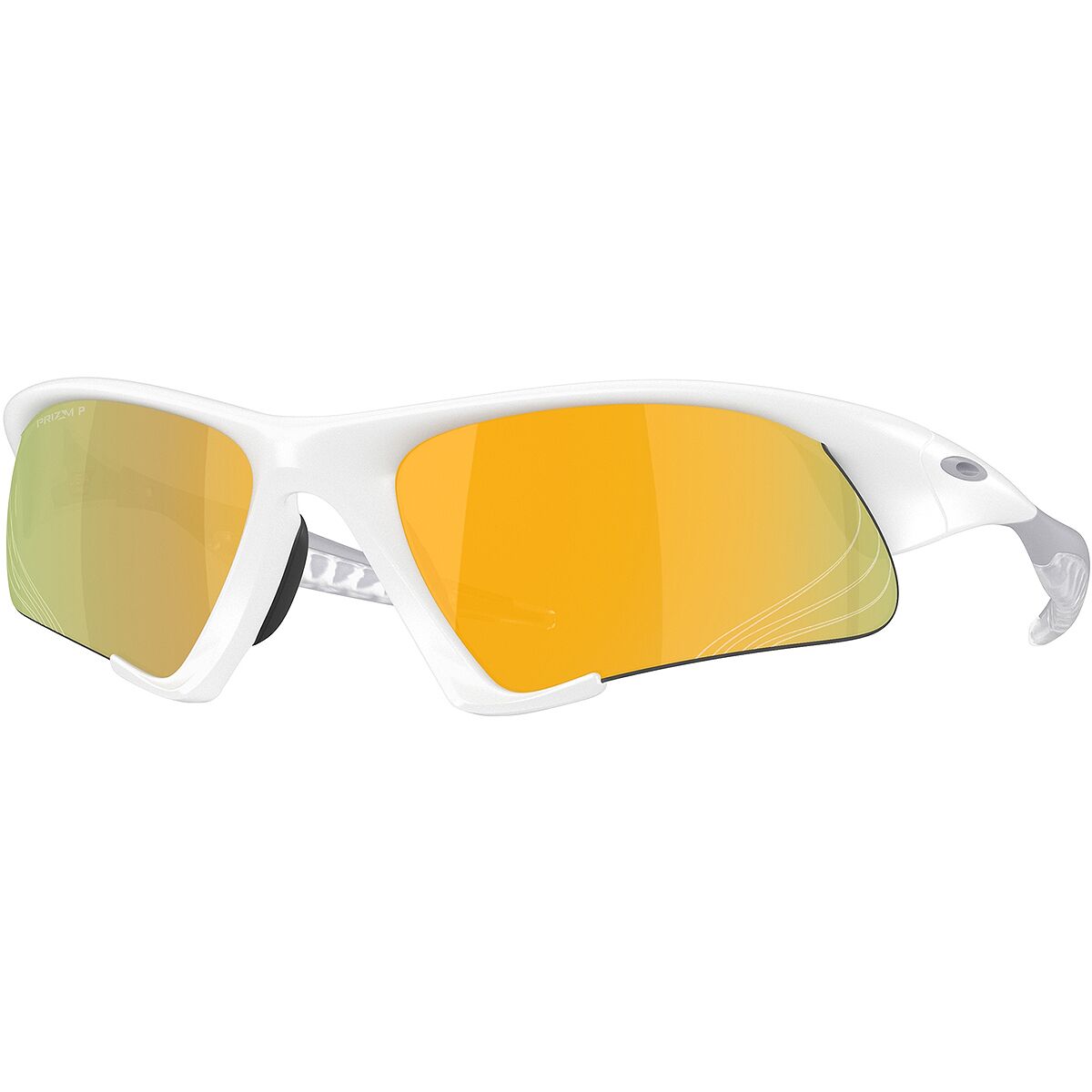 Image of Oakley Suture Jacket Prizm Polarized Sunglasses Matte White/Prizm 24K Polarized, One Size