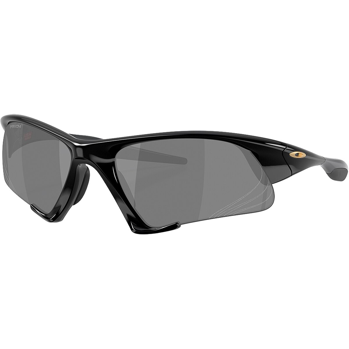 Image of Oakley Suture Jacket Prizm Polarized Sunglasses Polished Black/Prizm Black Polarized, One Size