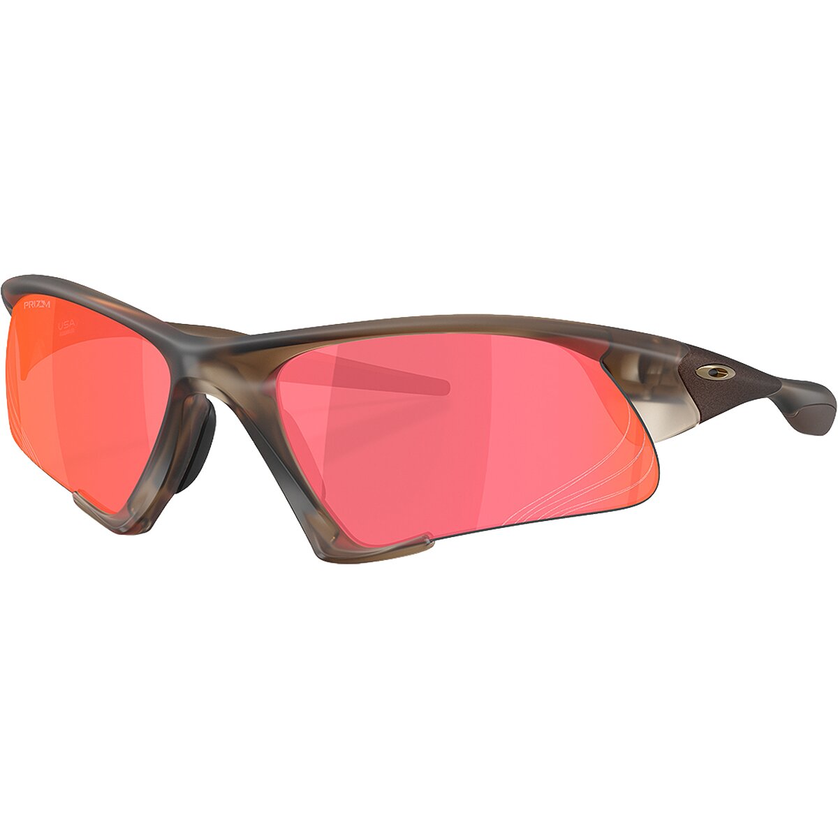 Image of Oakley Suture Jacket Prizm Sunglasses Matte Brown Smoke/Prizm Trail Torch, One Size