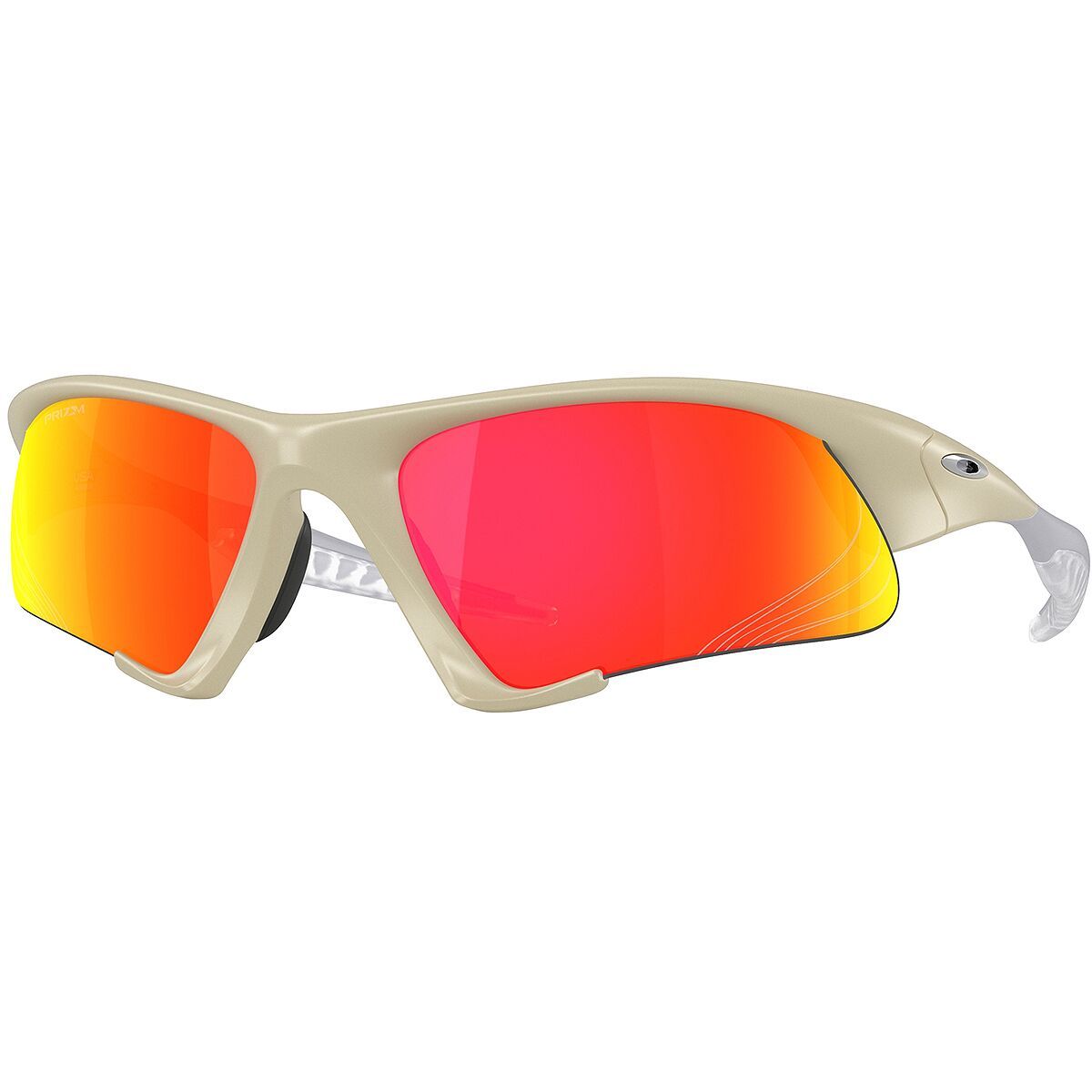 Image of Oakley Suture Jacket Prizm Sunglasses Matte Sand/Prizm Ruby, One Size