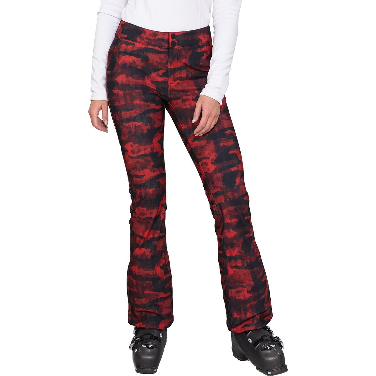 Obermeyer Printed Bond Pant - Women's Red Sky, 8/Reg