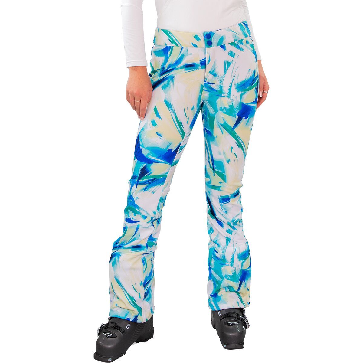 Obermeyer Printed Bond Pant - Women's Tide Pool, 10/Reg