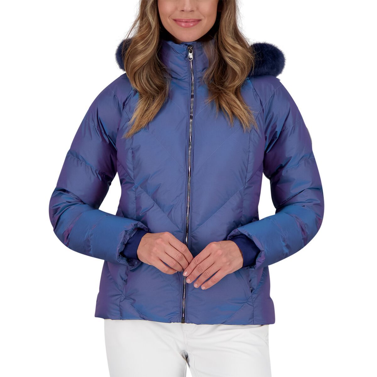 Obermeyer Bombshell Down Jacket - Women's Iridescent Aura, 18
