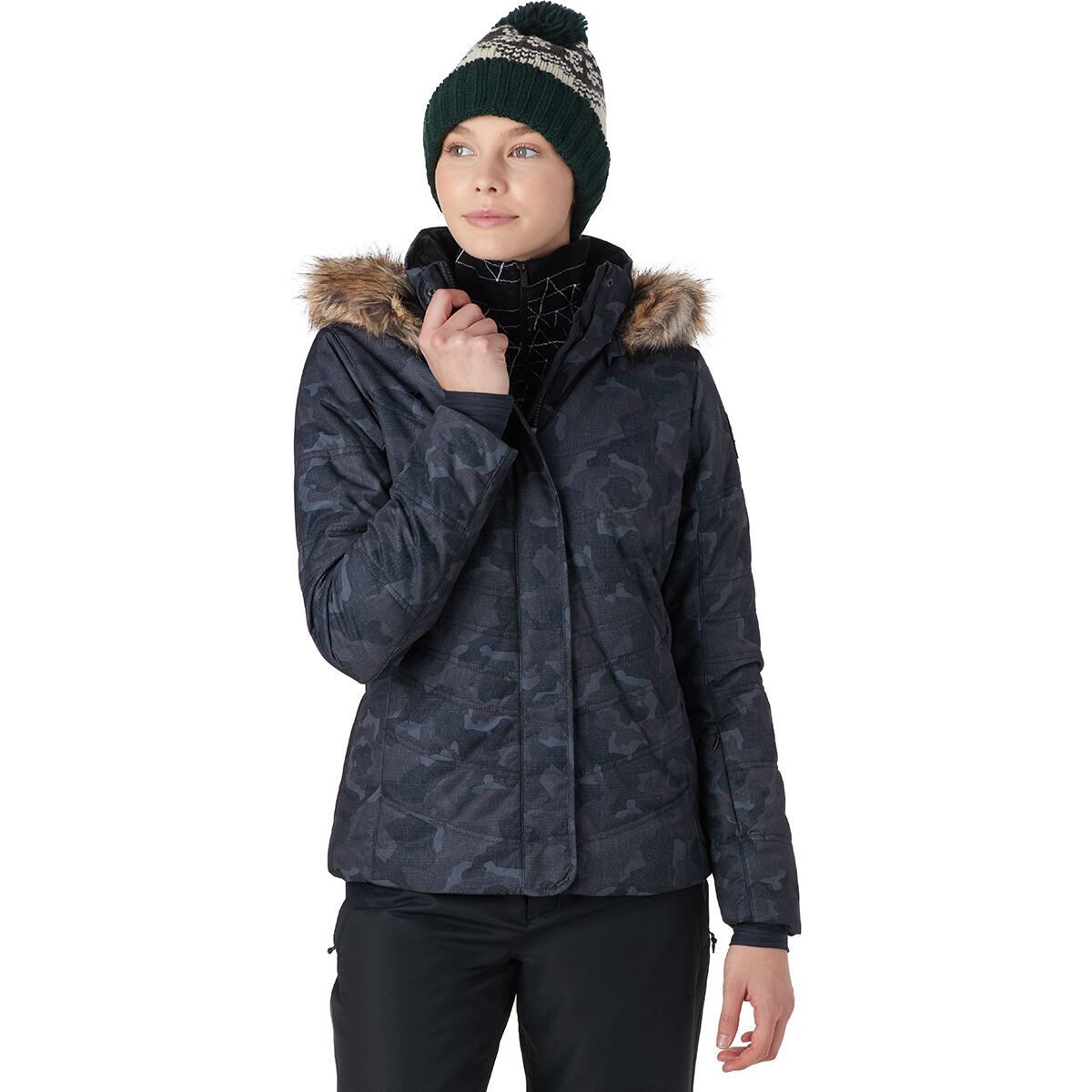 Obermeyer Tuscany II Jacket - Women's Dark Denim Camo, 14/Petite