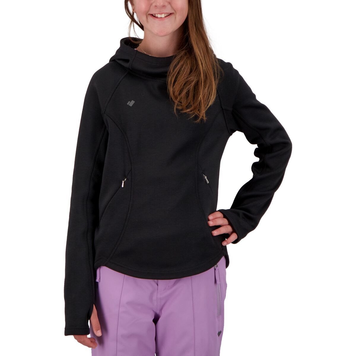 Obermeyer Linnea Hoodie - Girls' Black, L