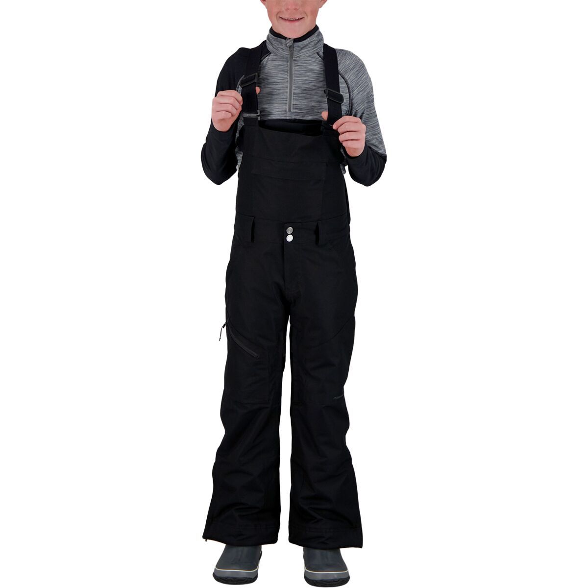 Obermeyer Connor Bib Pant - Boys' Black, XL