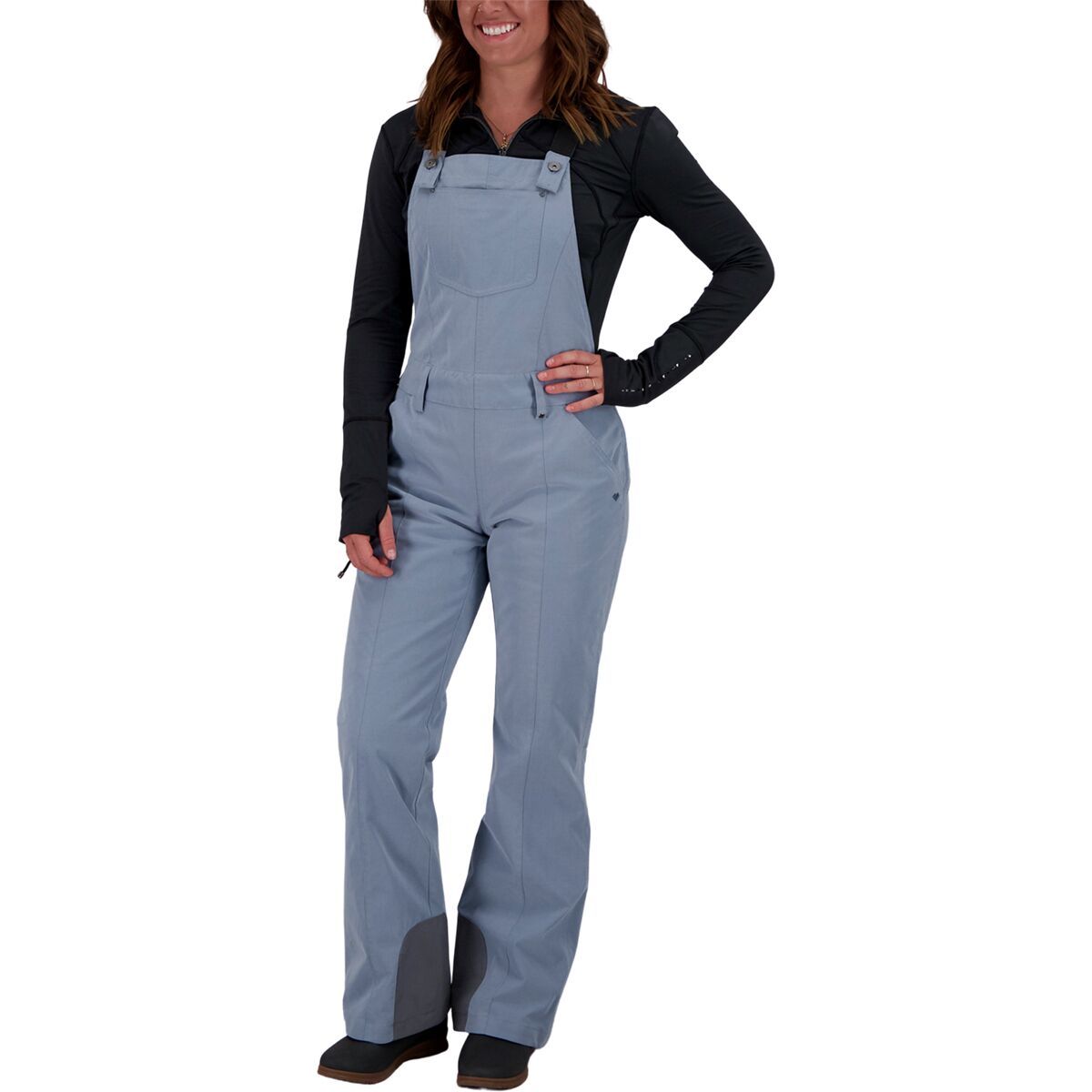 Obermeyer Malta Bib Overall Pant - Women's Blue Ash, 2/Short
