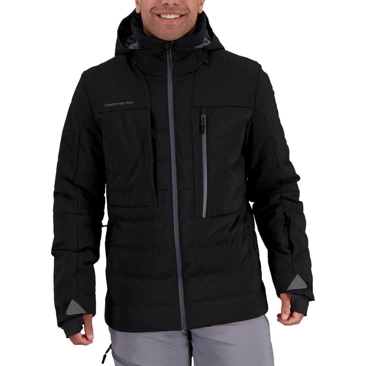 Obermeyer Caldera Down Hybrid Jacket - Men's Black, M