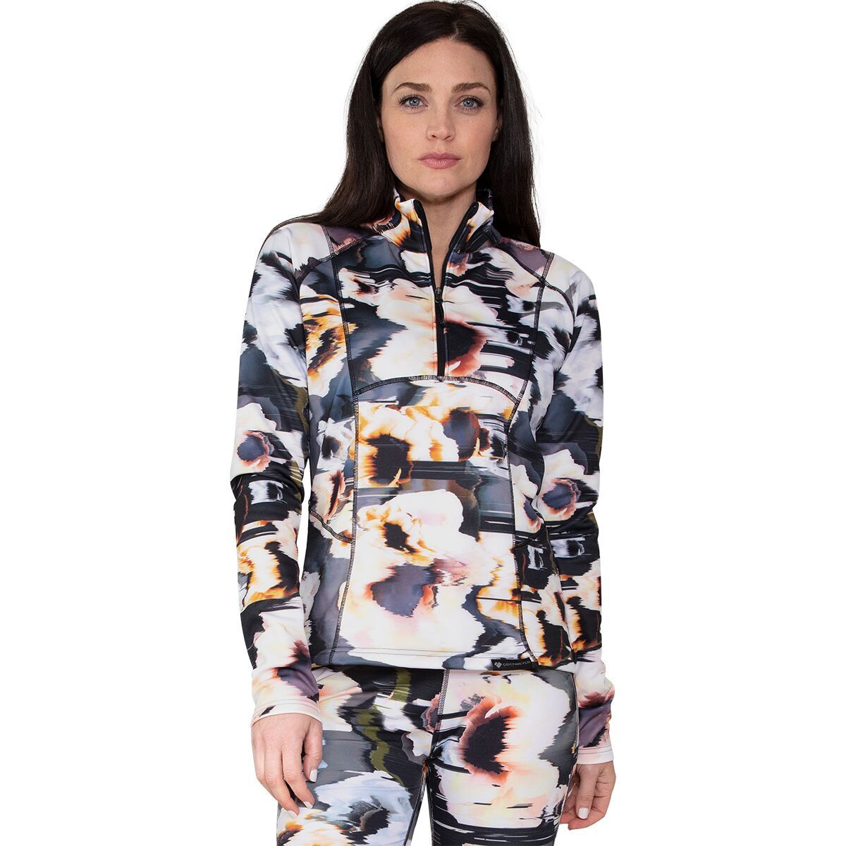 Obermeyer Sarah 1/4-Zip Pullover - Women's Glitchy, M