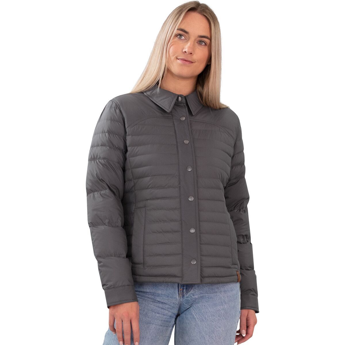 Obermeyer Willa Down Shirt - Women's Coal, L