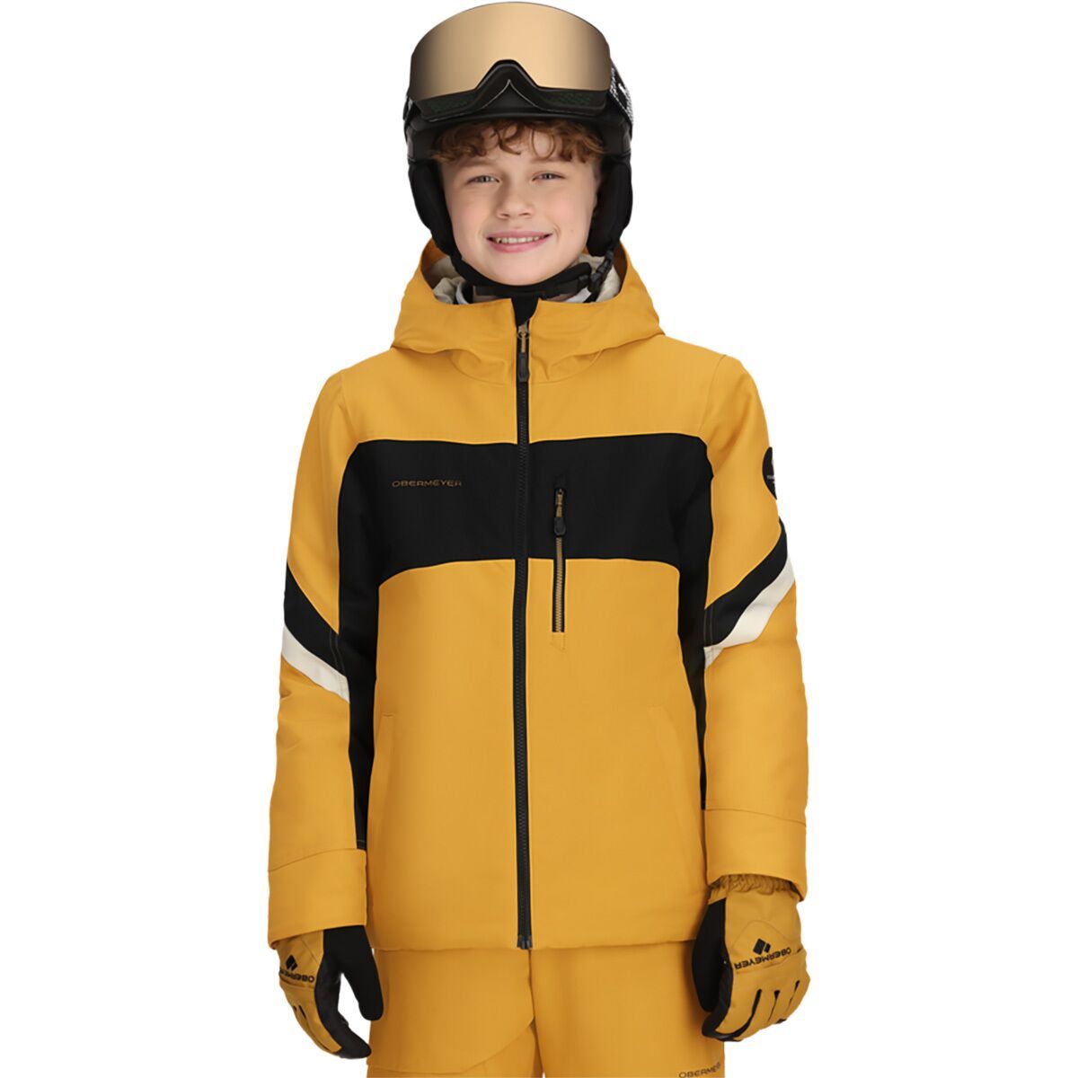Obermeyer Fleet Jacket - Boys' Burnt Honey, M
