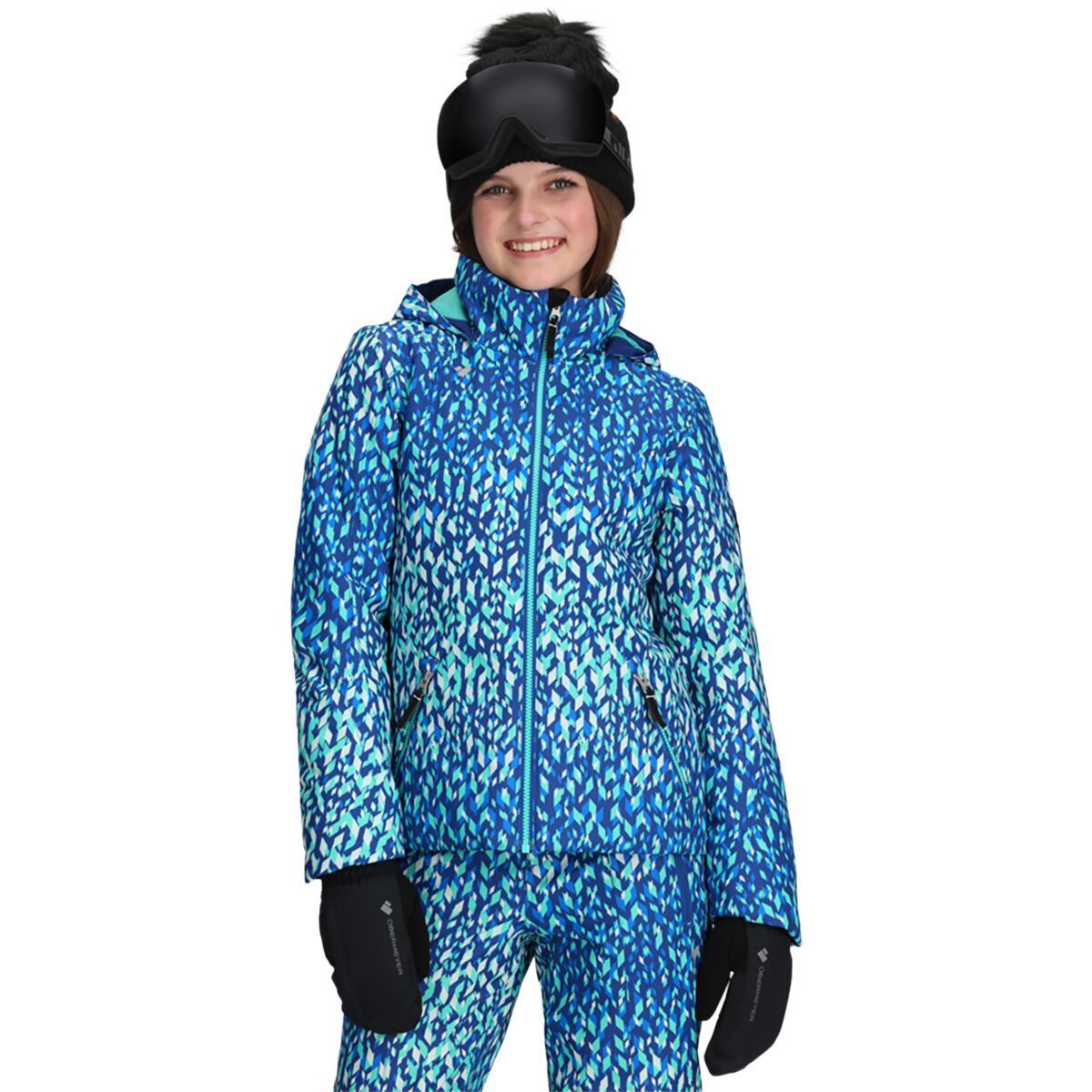 Image of Obermeyer Rylee Print Jacket - Girls' Atmospheric Art, XL