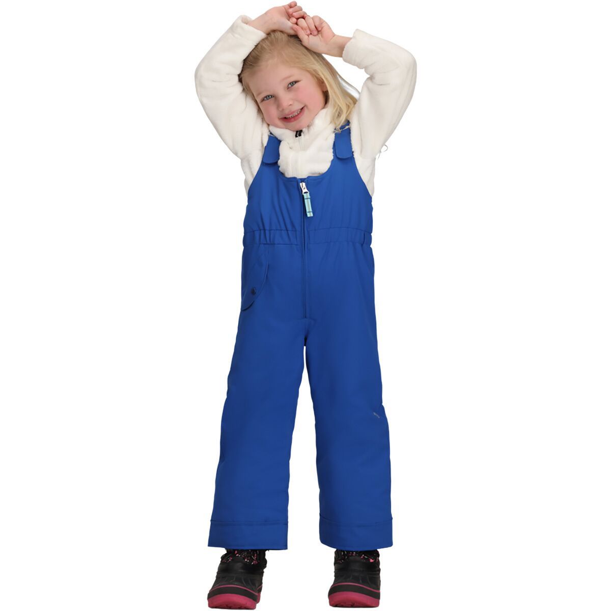 Image of Obermeyer Snoverall Bib Pant - Toddler Girls' Ski Blue, 2