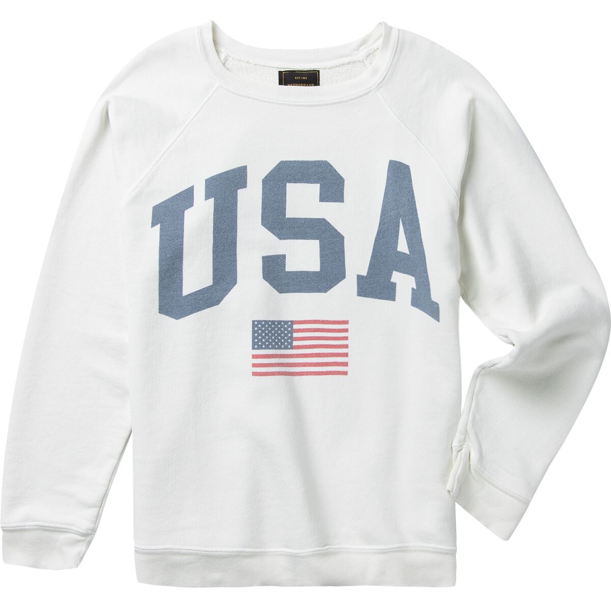Original Retro Brand Original Retro Brand USA Crew Sweatshirt - Women's Antique White, M