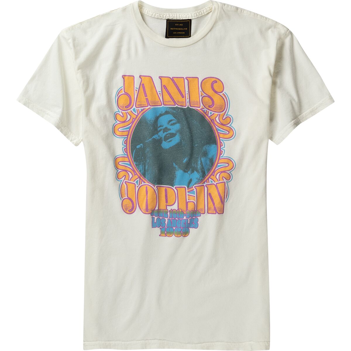 Original Retro Brand Original Retro Brand Janis Joplin T-Shirt - Women's Antique White, M