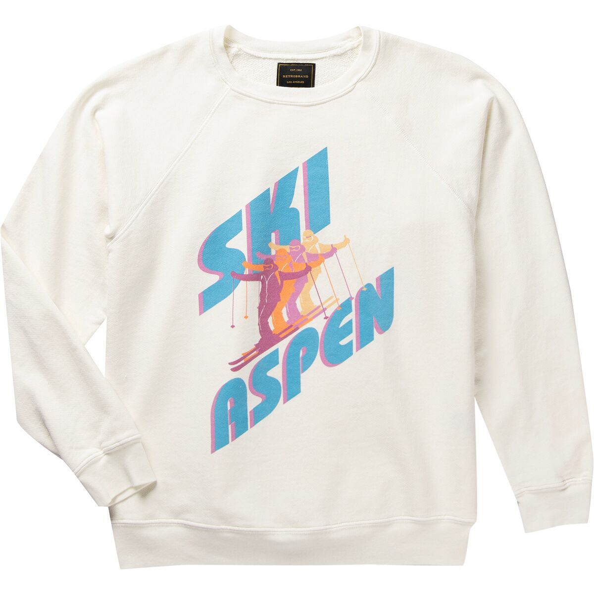 Image of Original Retro Brand Ski Aspen Sweatshirt Antique White, XS
