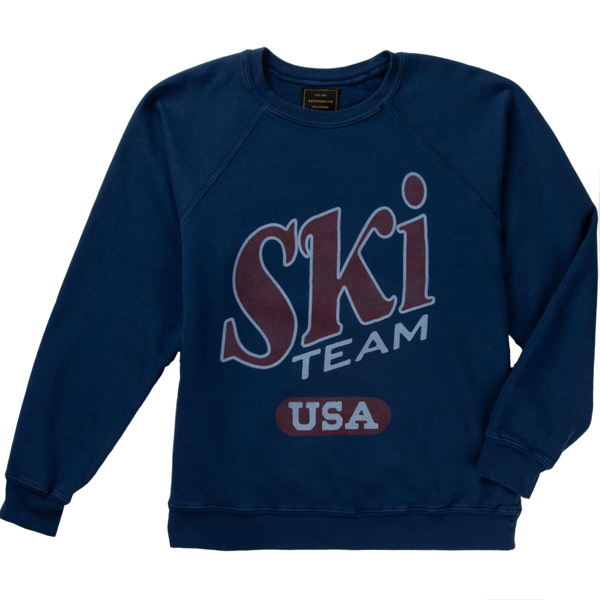 Image of Original Retro Brand Ski Team USA Sweatshirt - Women's Vintage Navy, XL