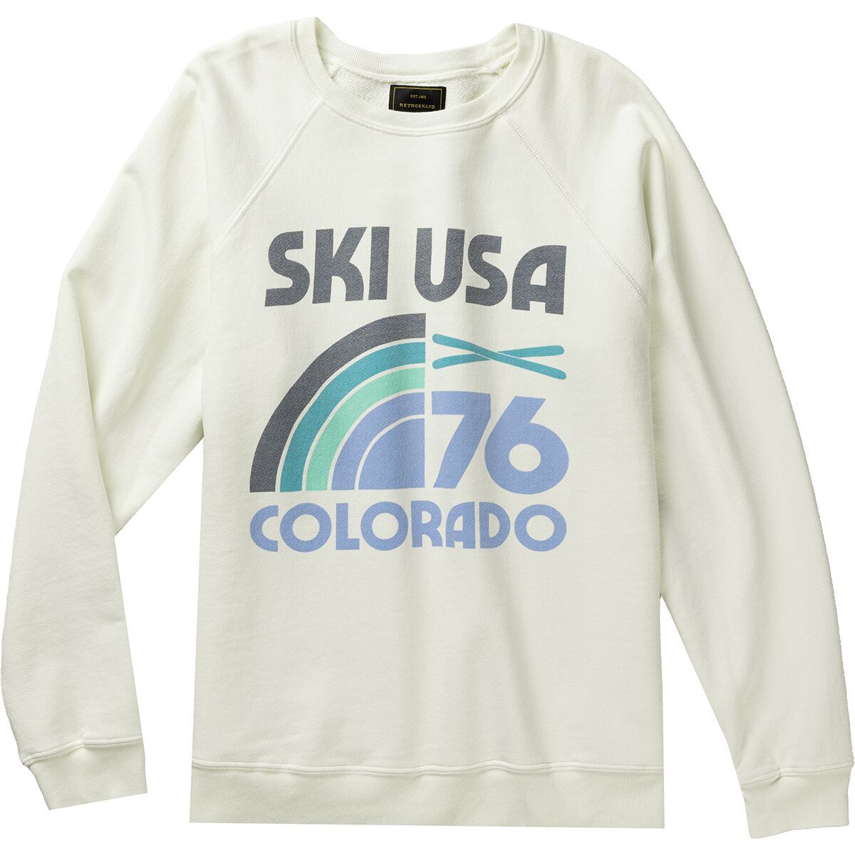 Image of Original Retro Brand Ski USA Sweatshirt - Women's Antique White, XS