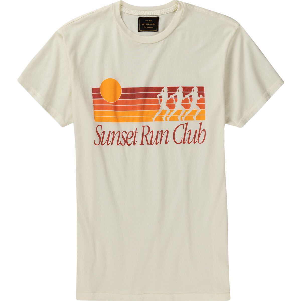 Image of Original Retro Brand Sunset Run Club T-shirt - Women's Antique White, M