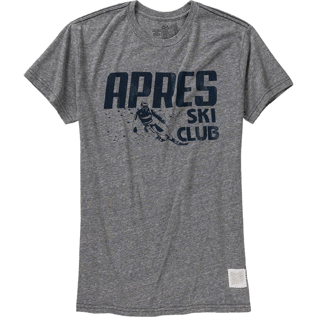 Image of Original Retro Brand Apres Ski Club T-Shirt - Women's Streaky Grey, L