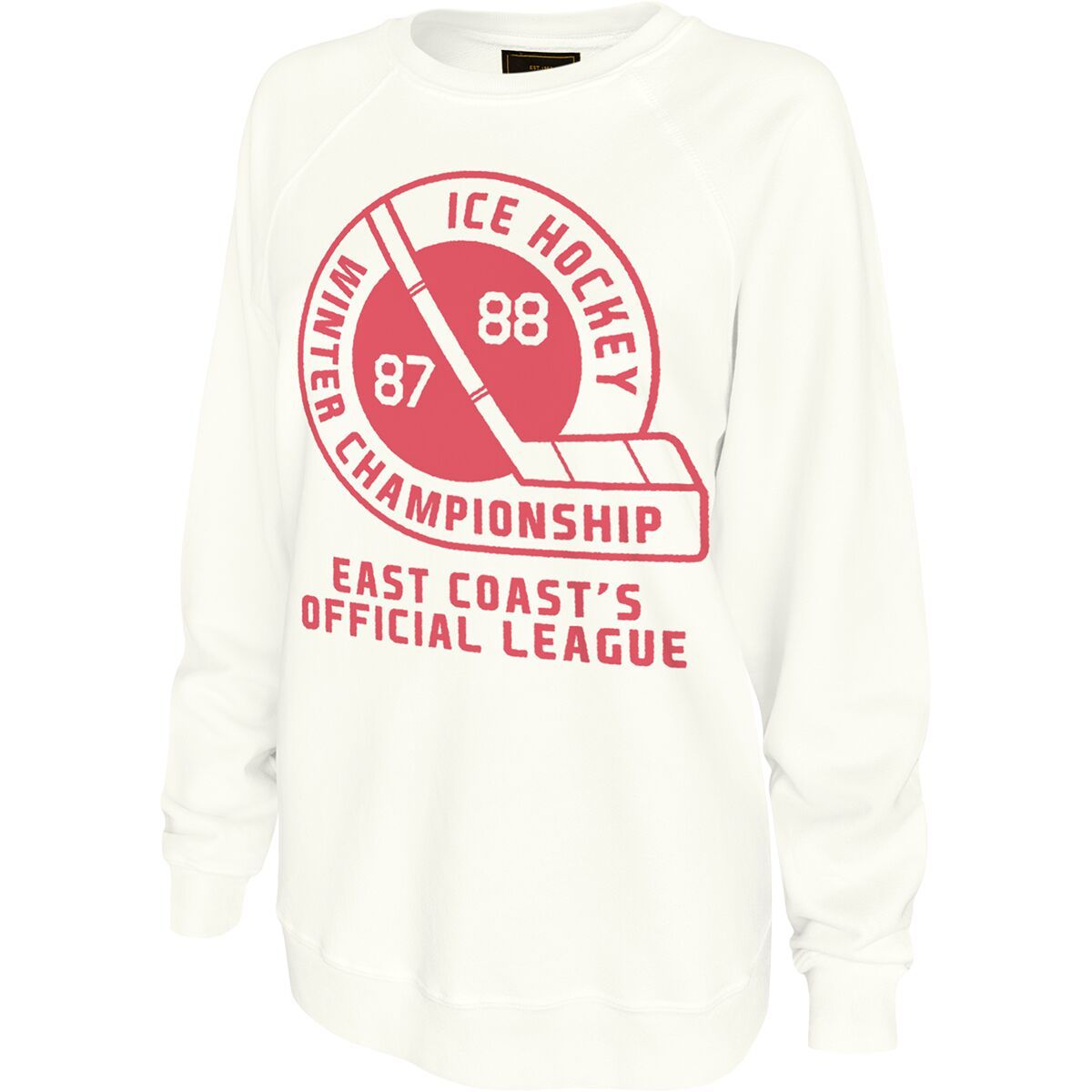 Image of Original Retro Brand Ice Hockey 87-88 Sweatshirt - Women's Antique White, XS