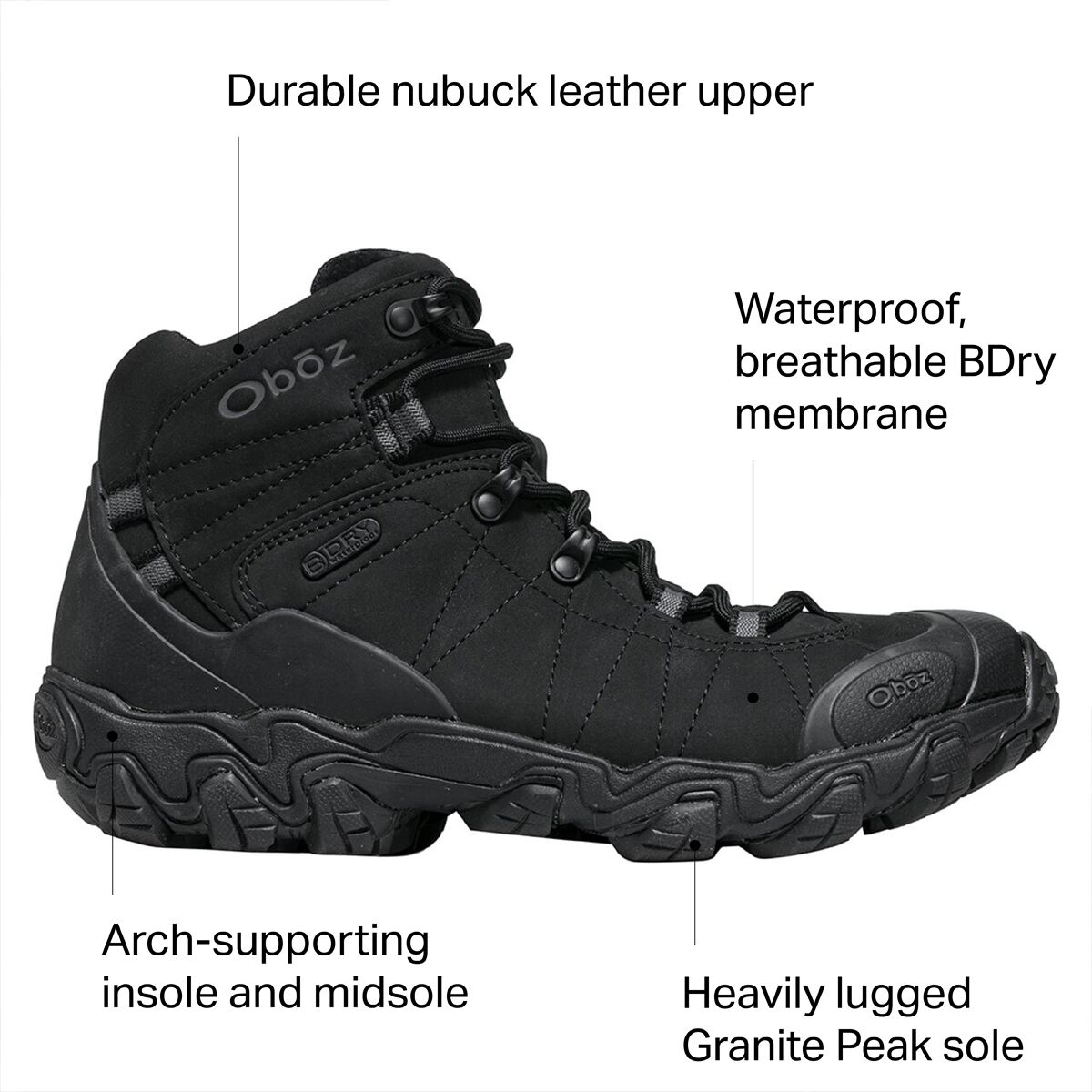 Oboz Bridger Mid Hiking - Footwear