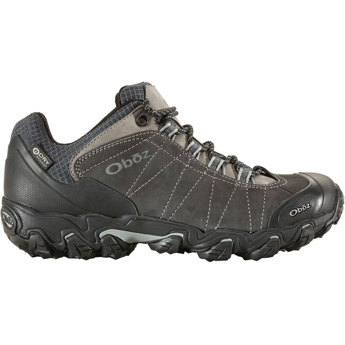 Image of Oboz Bridger Low B-Dry Hiking Shoe - Men's Dark Shadow, 9.5