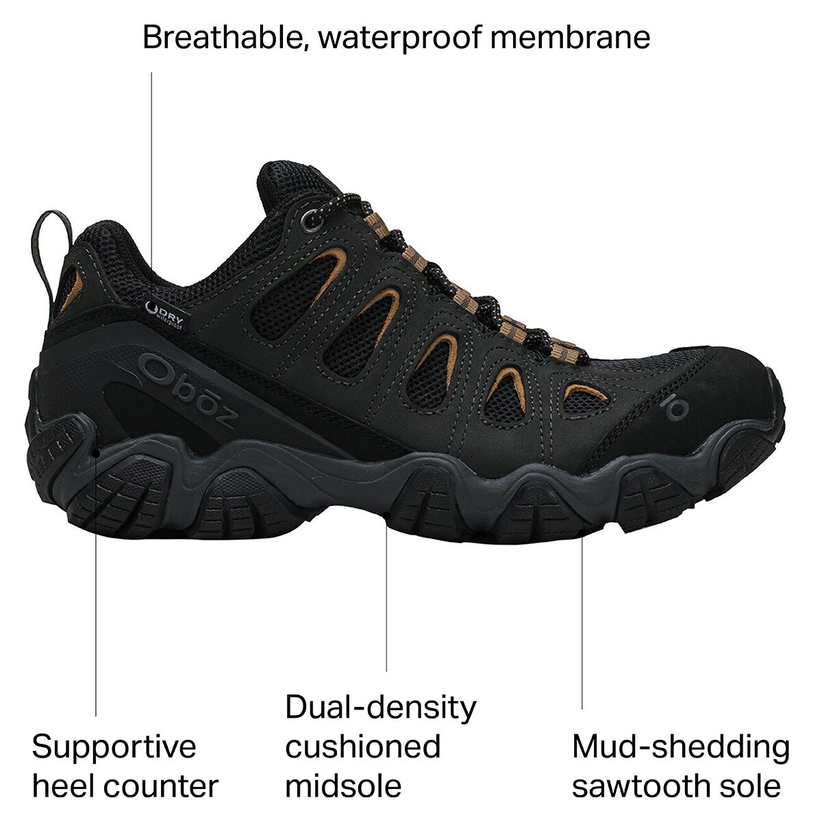 Oboz Sawtooth II Low B-Dry Hiking Shoe - Men's - Footwear