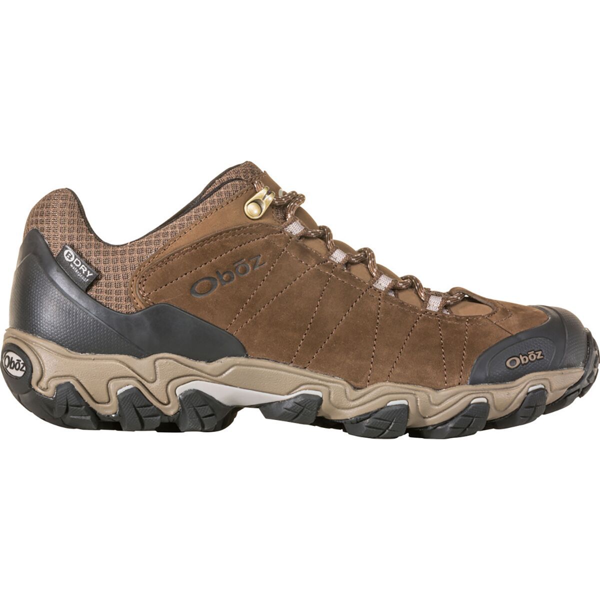 Image of Oboz Bridger Low B-Dry Wide Hiking Shoe - Men's Canteen Brown, 8.5