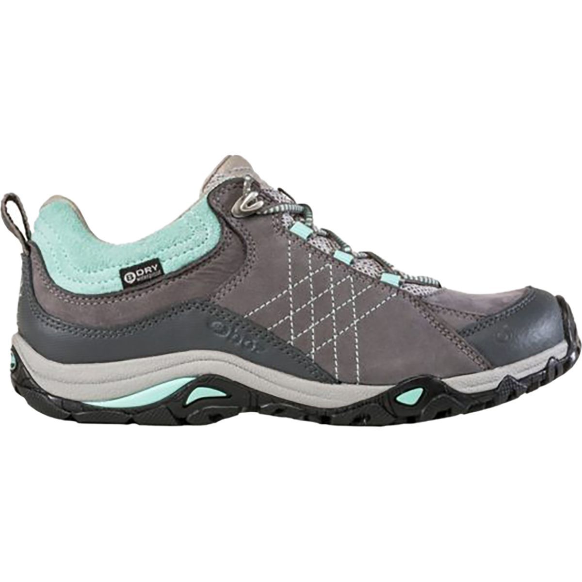 Oboz Sapphire Low B-Dry Wide Hiking Shoe - Women's Charcoal/Beach Glass, 6.0