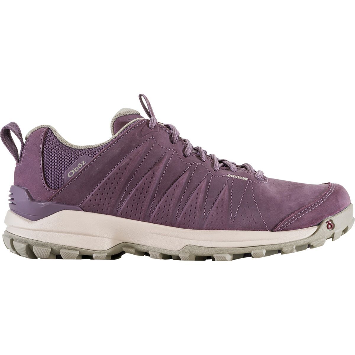 Image of Oboz Sypes Low Leather B-DRY Hiking Shoe - Women's Desert Plum, 9.0