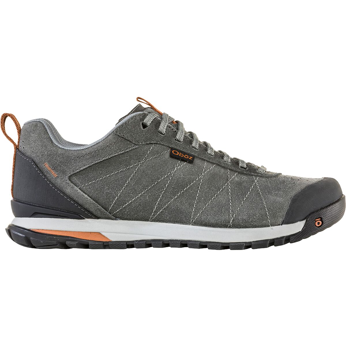 Image of Oboz Bozeman Low Leather Wide Shoe - Men's Charcoal, 9.5