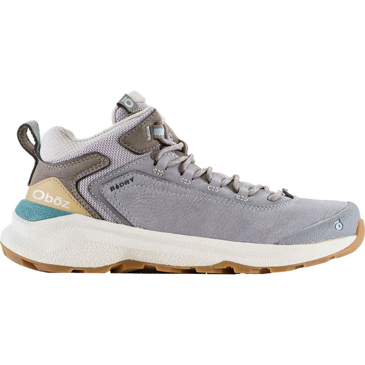 Image of Oboz Cottonwood Mid B-DRY Hiking Boot - Women's Drizzle, 8.0
