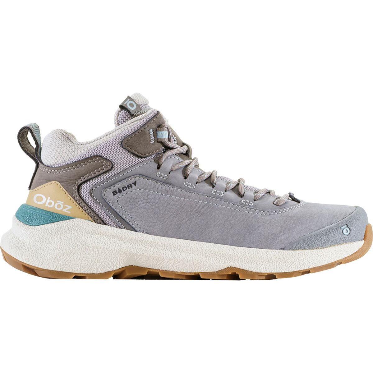 Image of Oboz Cottonwood Mid B-DRY Hiking Boot - Women's Drizzle, 10.0