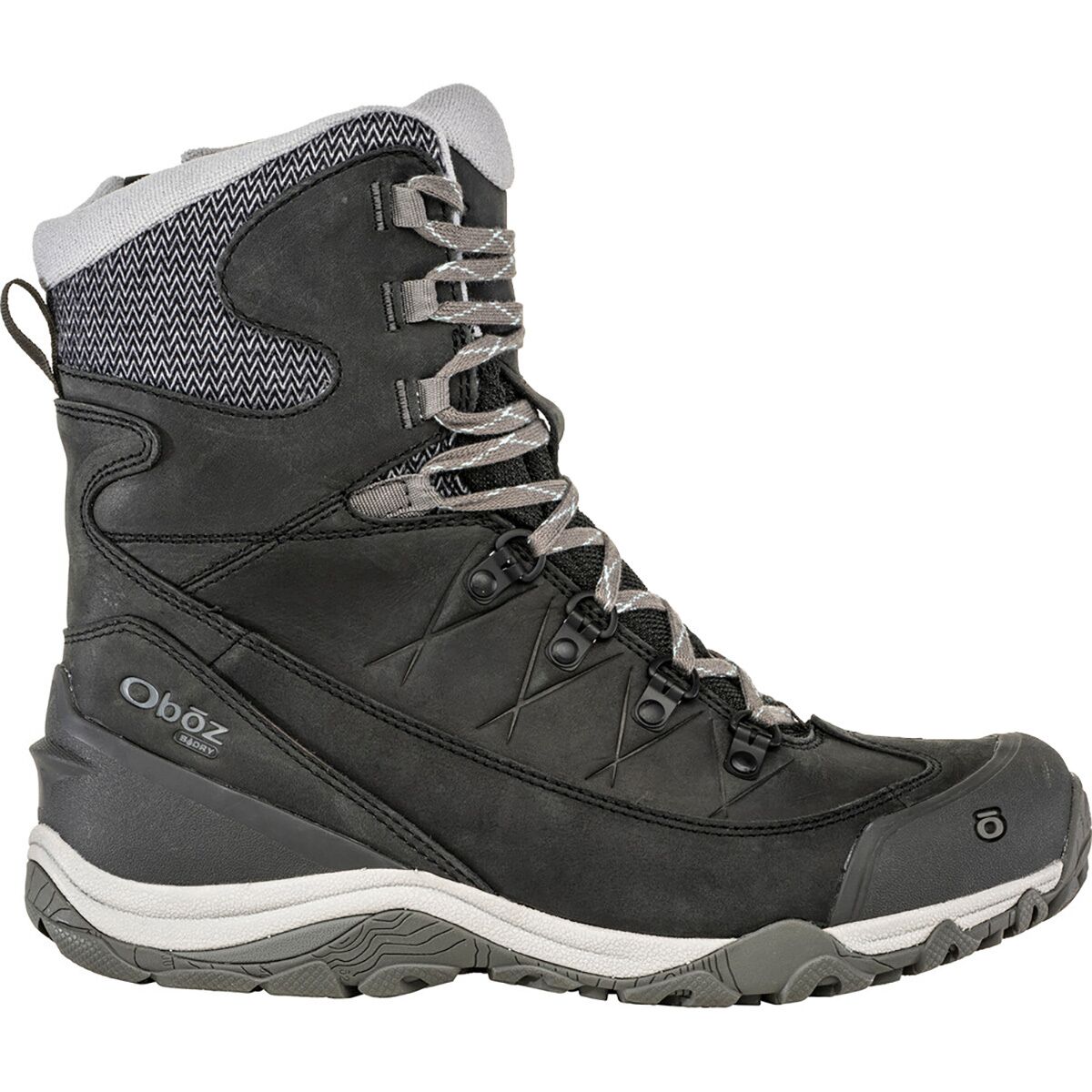 Image of Oboz Ousel Mid Insulated B-DRY Hiking Boot - Women's Black Sea, 7.0