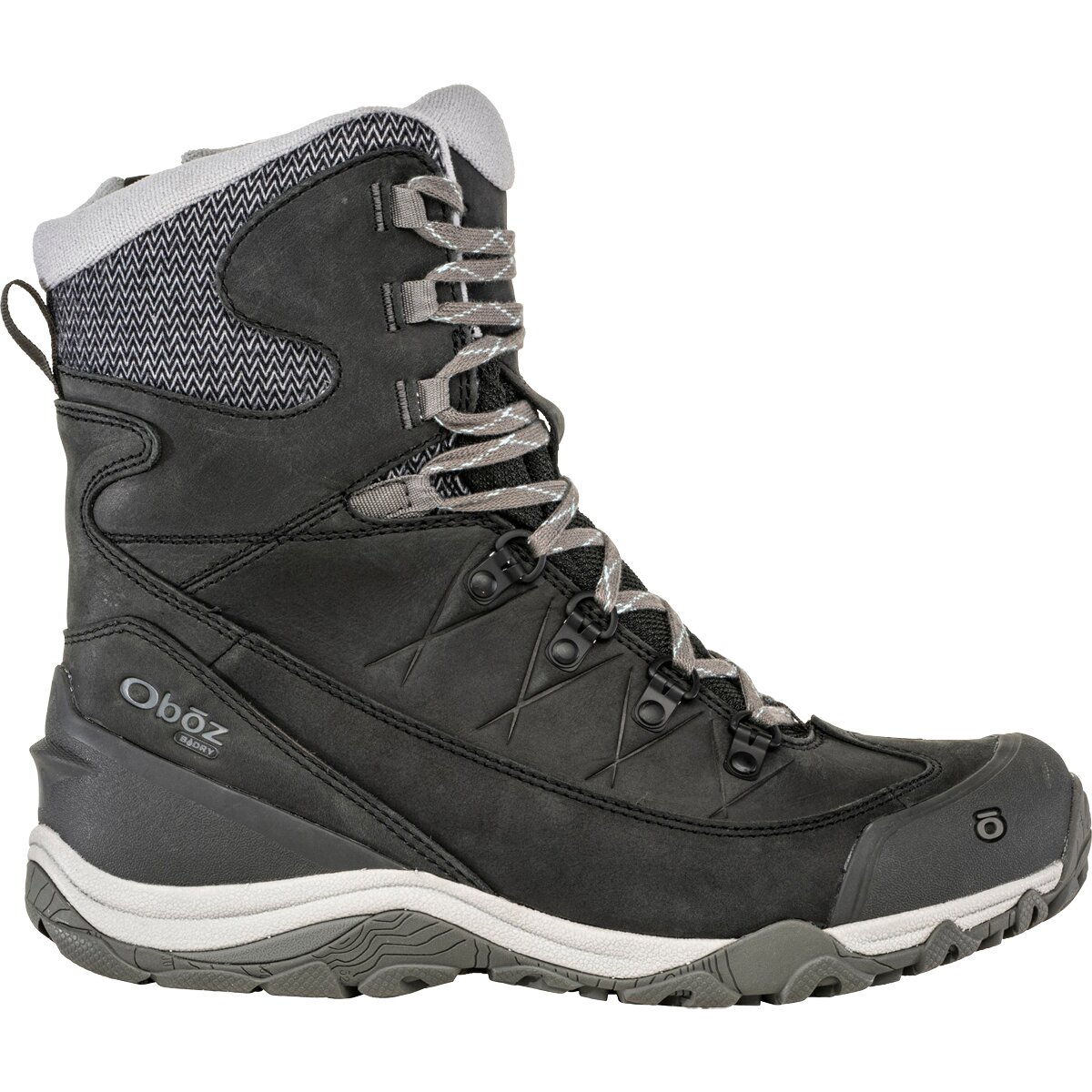 Oboz Ousel Mid Insulated B-DRY Wide Hiking Boot - Women's Black Sea, 11.0