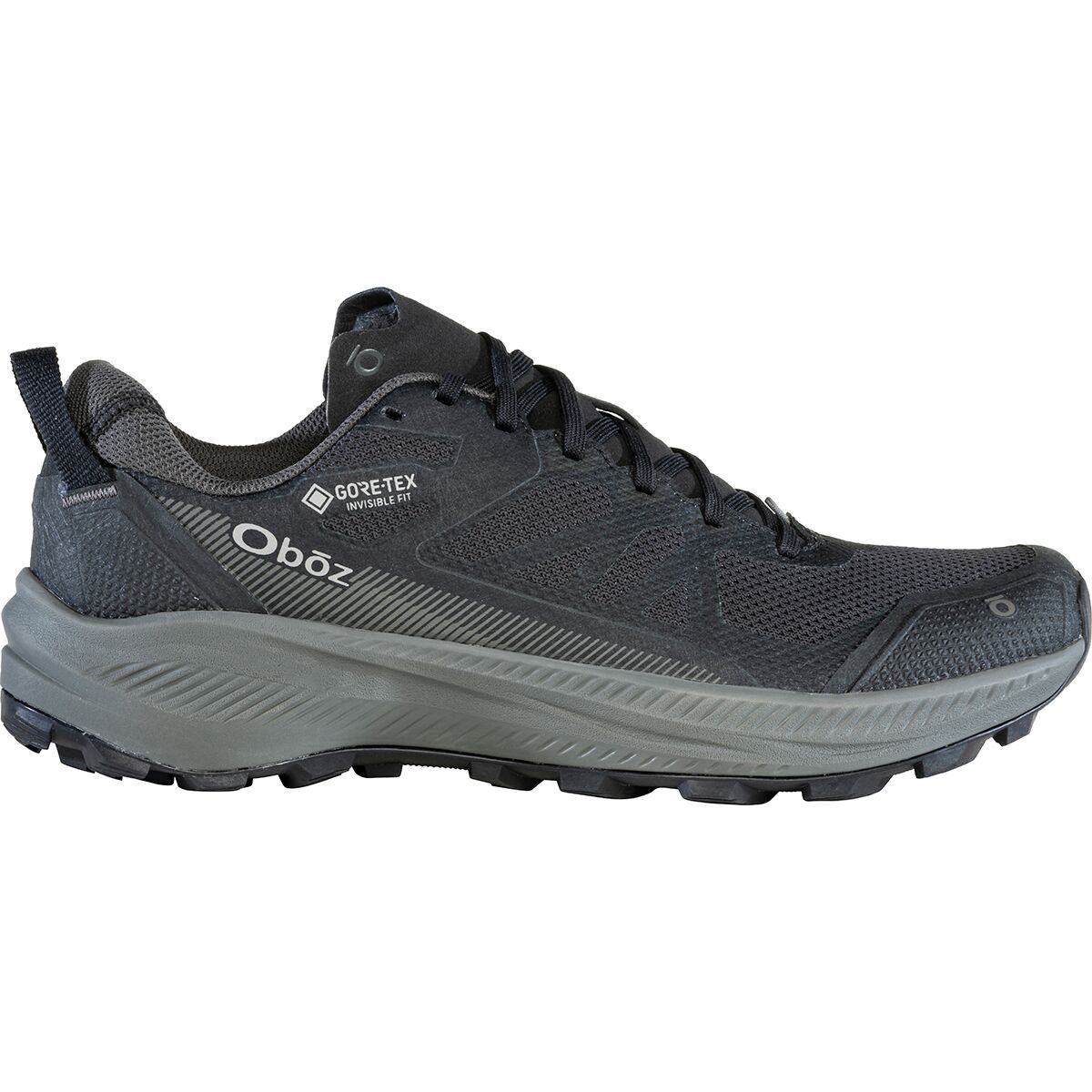 Image of Oboz Katabatic LT GTX Low Hiking Shoe - Men's Black Sea, 9.5
