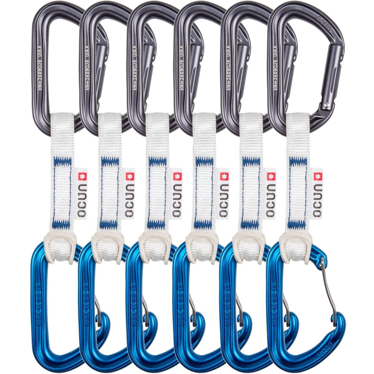 Image of Ocun Hawk Qd Combi Bio-Dyn-Ring 15mm - 6-Pack Blue, 10cm