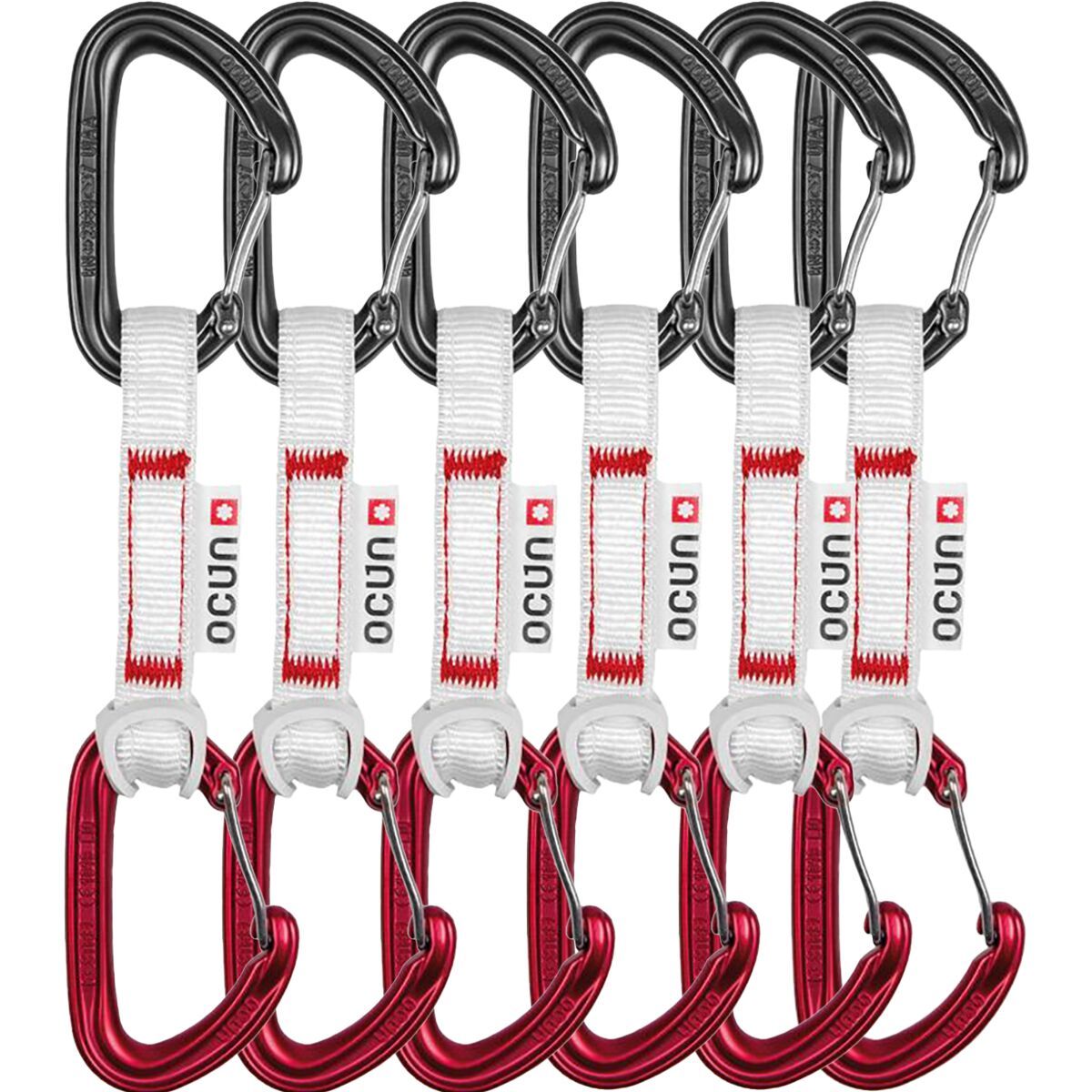 Image of Ocun Kestrel Qd Bio-Dyn-Ring 15mm - 6-Pack Red, 10cm