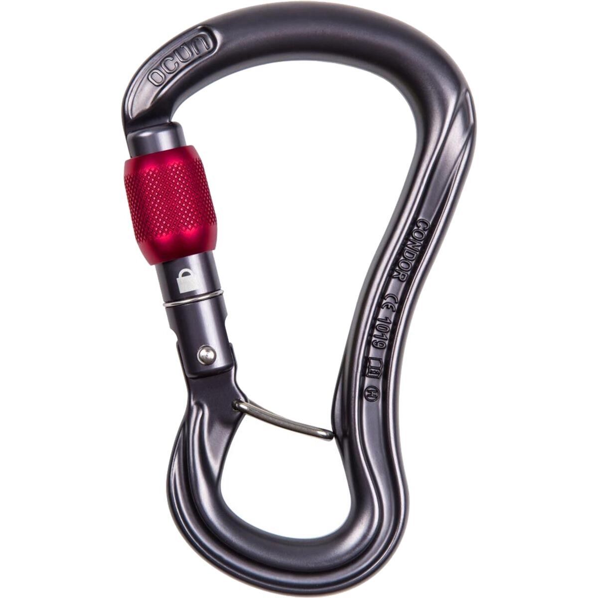 Ocun Condor HMS Locking Carabiner - Screw Gate Anthracite, One Size