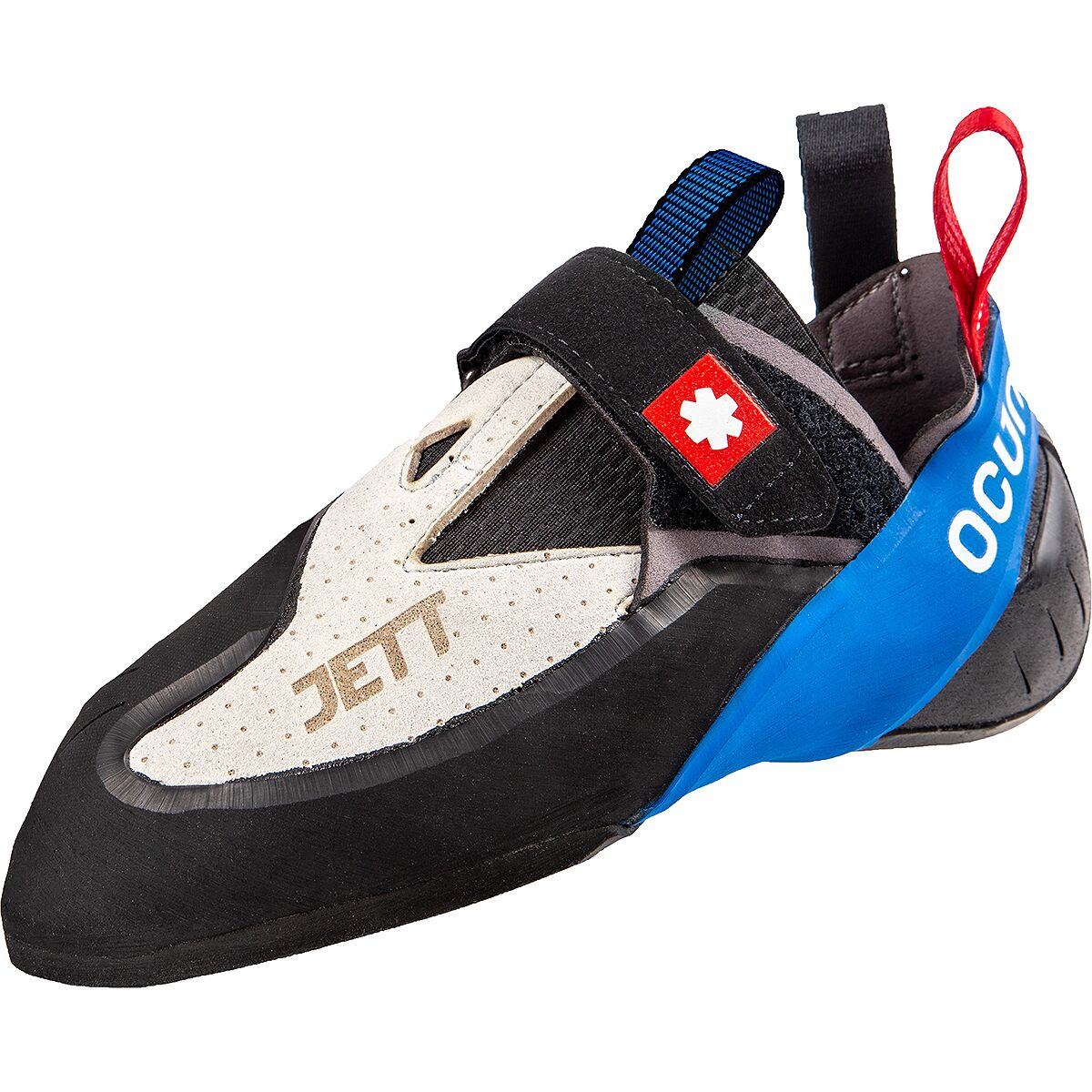 Image of Ocun Jett S Climbing Shoe Grey/Blue, Mens 12.0/Womens 13.0