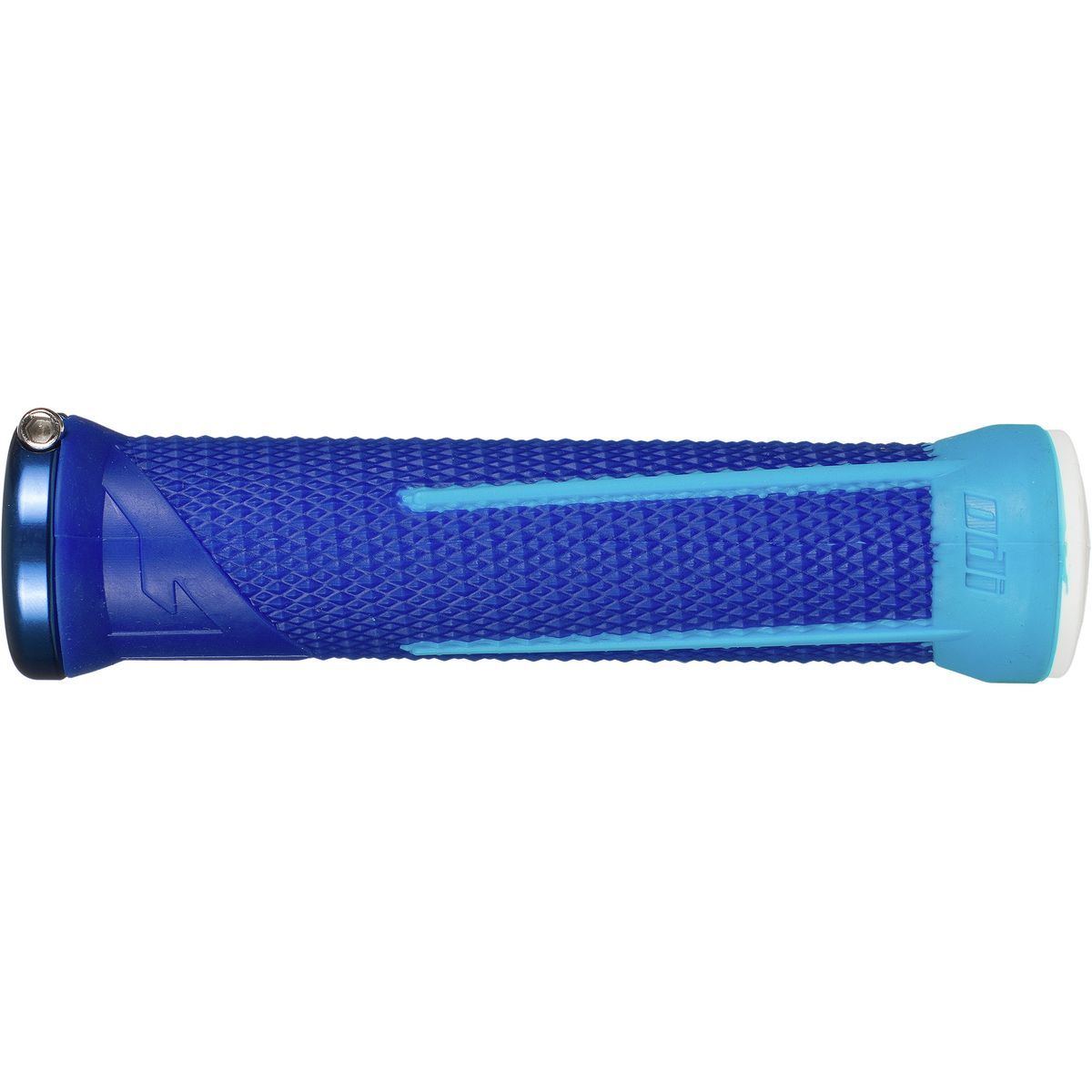 Image of ODI AG-1 Aaron Gwin Lock-On Grips Blue/Light Blue, 135mm
