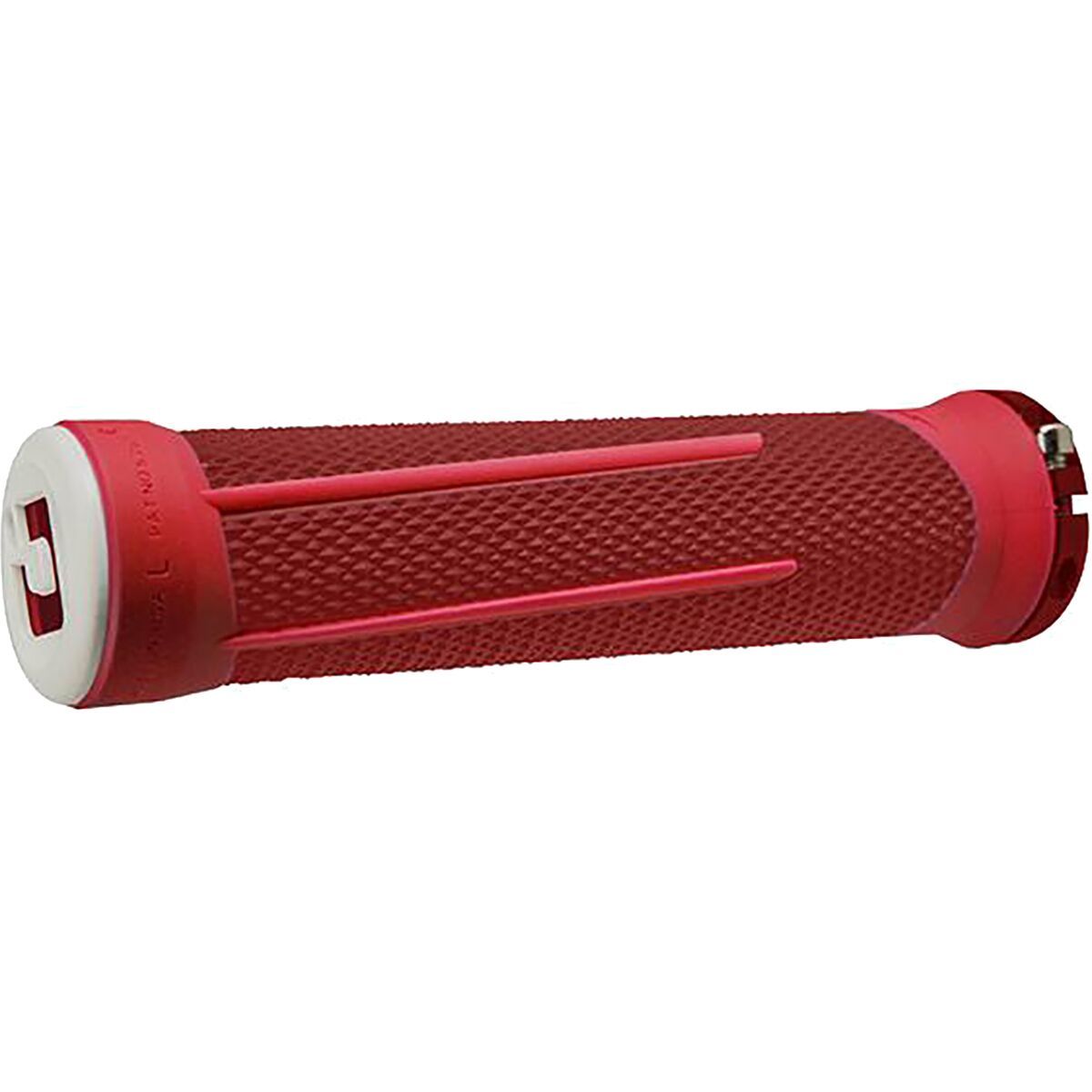 ODI AG-2 Aaron Gwin Lock-On Grips Red/Fire - Red Clamps, 135mm