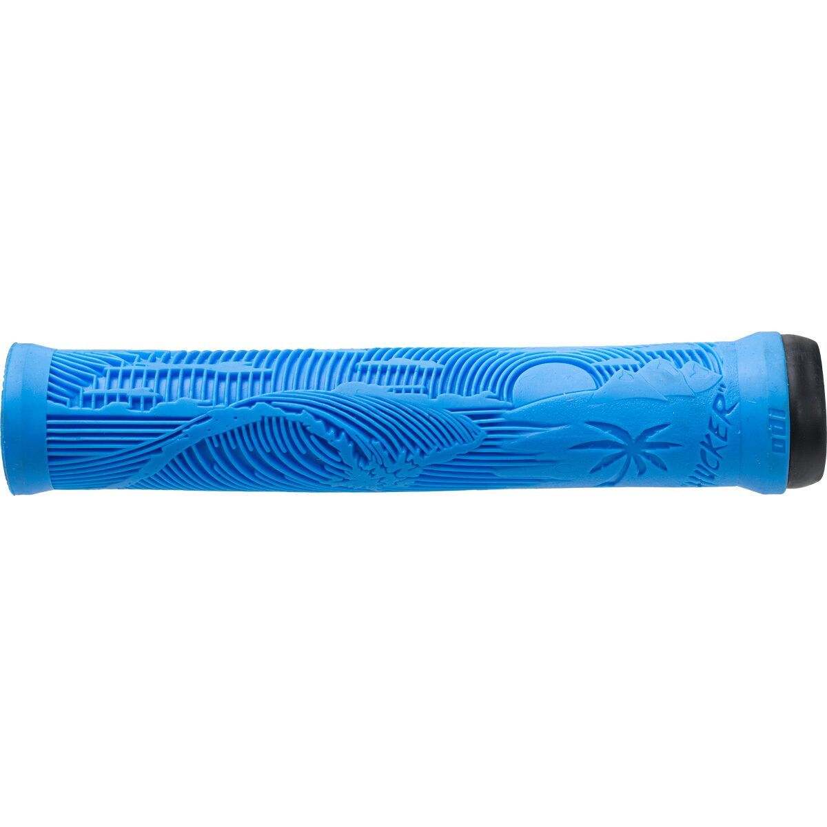 Image of ODI Flangeless Hucker Grips Blue, One Size