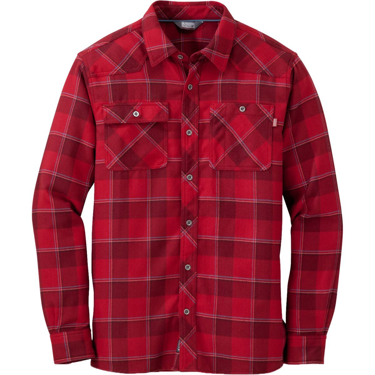 Outdoor Research Feedback Flannel Shirt - Men's Agate, XXL