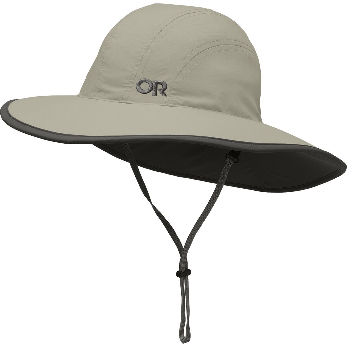 Image of Outdoor Research Rambler Sun Hat - Kids' Khaki/Dark Grey, S