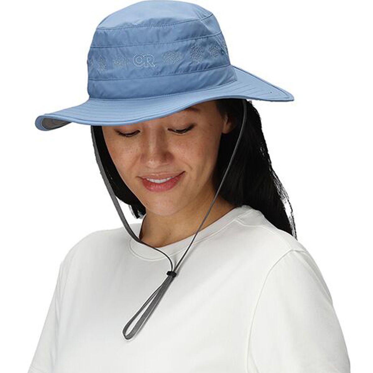 Image of Outdoor Research Solar Roller Sun Hat - Women's Olympic-Rice Embroidery, S
