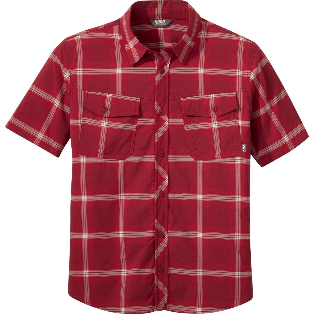 Outdoor Research Wanderer Short-Sleeve Shirt - Men's Retro Red Plaid, L