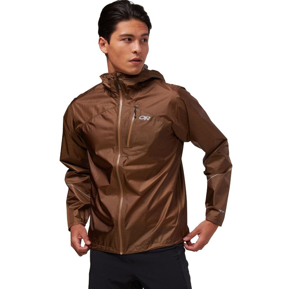 Outdoor Research Helium Rain Jacket - Men's Coyote, XXL